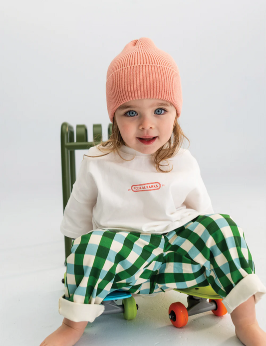 cotton knit beanie | pink | sonny label